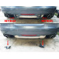 Diffusore posteriore Audi TT 8J per scarico singolo con doppio terminale (Cod. C-C-L-CSP1391)
