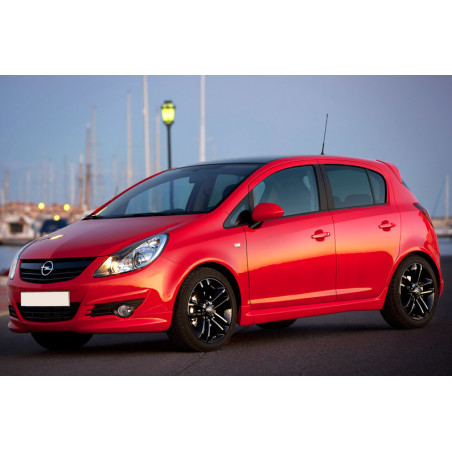 Minigonne laterali Opel Corsa D 5 porte - stile OPC (2006-2014) (Cod. C-C-L-CSP1417)