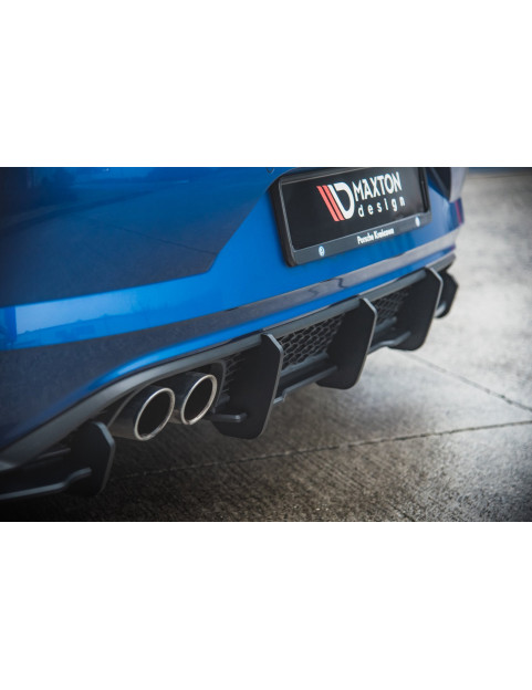 Sottoparaurti posteriore Racing Durability Volkswagen Polo GTI Mk6 rosso (Cod. VWPO6GTICNC-RS3BRB) VWPO6GTICNC-RS3BRB