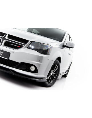 Splitter anteriore adatto a Dodge Grand Caravan Mk5 Facelift (Cod. M-DO-GC-5F-FD1G)