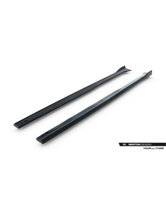 Diffusori minigonne adatti a Dodge Grand Caravan Mk5 Facelift (Cod. M-DO-GC-5F-SD1G)