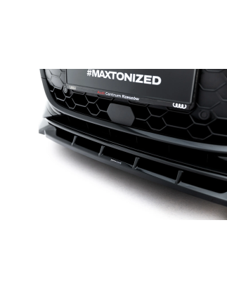 Splitter anteriore V.1 adatto a Audi A3 Sedan 8Y Facelift (Cod. M-AU-A3-8YF-S-FD1G)