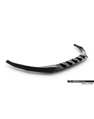 Splitter anteriore V.1 adatto a Audi A3 Sedan 8Y Facelift (Cod. M-AU-A3-8YF-S-FD1G)