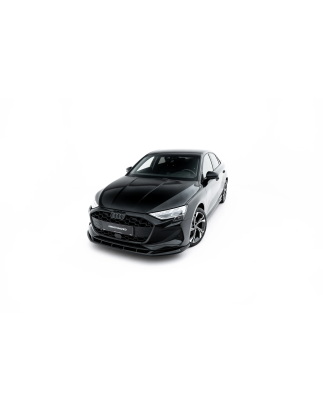 Splitter anteriore V.2 adatto a Audi A3 Sedan 8Y Facelift (Cod. M-AU-A3-8YF-S-FD2G)