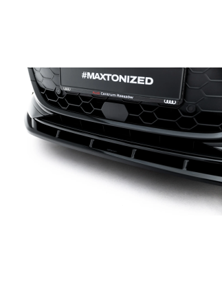 Splitter anteriore V.2 adatto a Audi A3 Sedan 8Y Facelift (Cod. M-AU-A3-8YF-S-FD2G)