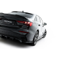 Splitter posteriore (con barre verticali) adatto a Audi A3 Sedan 8Y Facelift (Cod. M-AU-A3-8YF-S-RD1