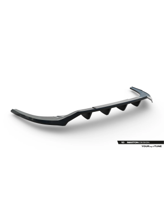 Splitter posteriore (con barre verticali) adatto a Audi A3 Sedan 8Y Facelift (Cod. M-AU-A3-8YF-S-RD1