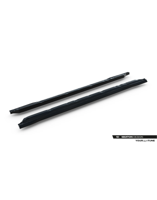 Diffusori minigonne adatti a Audi A3 Sedan 8Y Facelift (Cod. M-AU-A3-8YF-S-SD1G)