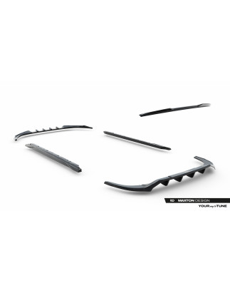 Splitters set adatto a Audi A3 Sedan 8Y Facelift (Cod. M-AU-A3-8YF-S-SET)