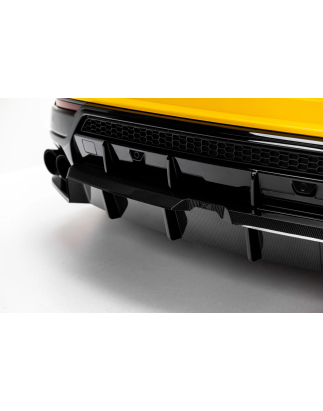 Splitter posteriore in fibra di carbonio (con barre verticali) adatto a Lamborghini Urus Mk 1 (Cod. 