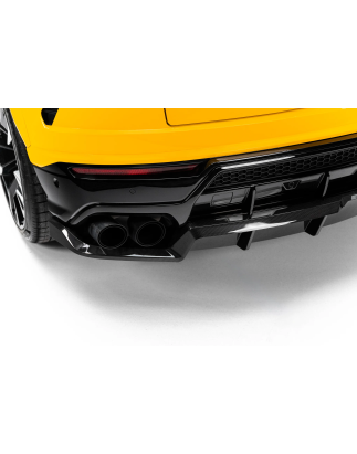 Splitter posteriore in fibra di carbonio (con barre verticali) adatto a Lamborghini Urus Mk 1 (Cod. 
