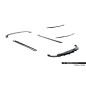 Splitters set in fibra di carbonio pre impregnato adatto a Lamborghini Urus Mk1 (Cod. M-CF-LA-UR-1-S