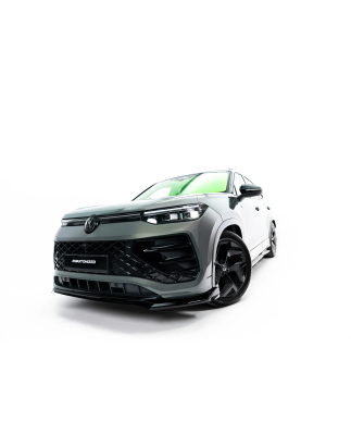 Splitter anteriore V.1 adatto a Volkswagen Tayron R-Line Mk1 (Cod. M-VW-TAY-1-RLINE-FD1G)