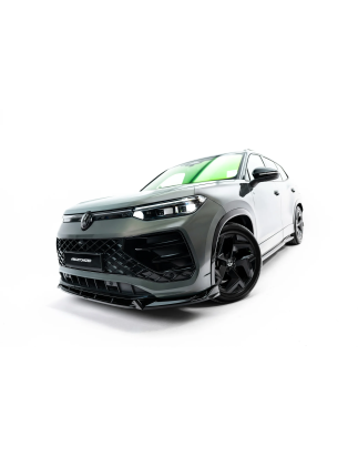 Splitter anteriore V.2 adatto a Volkswagen Tayron R-Line Mk1 (Cod. M-VW-TAY-1-RLINE-FD2G)