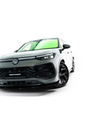 Splitter anteriore V.2 adatto a Volkswagen Tayron R-Line Mk1 (Cod. M-VW-TAY-1-RLINE-FD2G)
