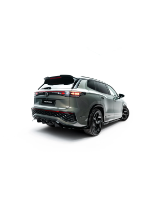 Splitter posteriore (con barre verticali) adatto a Volkswagen Tayron R-Line Mk1 (Cod. M-VW-TAY-1-RLI