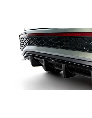 Splitter posteriore (con barre verticali) adatto a Volkswagen Tayron R-Line Mk1 (Cod. M-VW-TAY-1-RLI