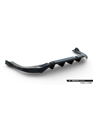 Splitter posteriore (con barre verticali) adatto a Volkswagen Tayron R-Line Mk1 (Cod. M-VW-TAY-1-RLI