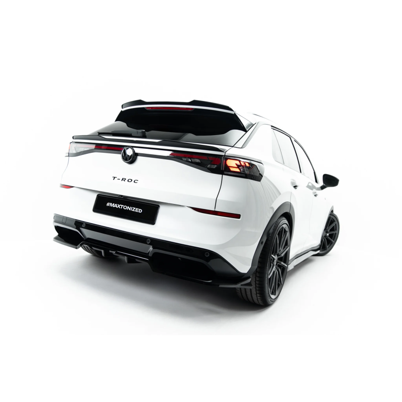 Splitter posteriore (con barre verticali) adatto a Volkswagen T-Roc R-Line Mk2 (Cod. M-VW-T-ROC-2-RL