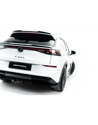 Splitter posteriore (con barre verticali) adatto a Volkswagen T-Roc R-Line Mk2 (Cod. M-VW-T-ROC-2-RL