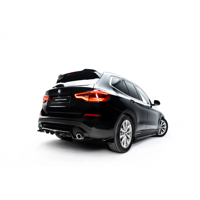 Splitter posteriore (con barre verticali) V.2 adatto a BMW X3 G01 (Cod. M-BM-X3-01-RD2G+RD3G)