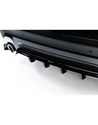 Splitter posteriore (con barre verticali) V.2 adatto a BMW X3 G01 (Cod. M-BM-X3-01-RD2G+RD3G)