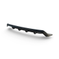 Splitter posteriore (con barre verticali) V.2 adatto a BMW X3 G01 (Cod. M-BM-X3-01-RD2G+RD3G)