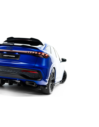 Splitter posteriore (con barre verticali) adatto a Audi Q5 S-Line Sportback / SUV Mk3 (Cod. M-AU-Q5-