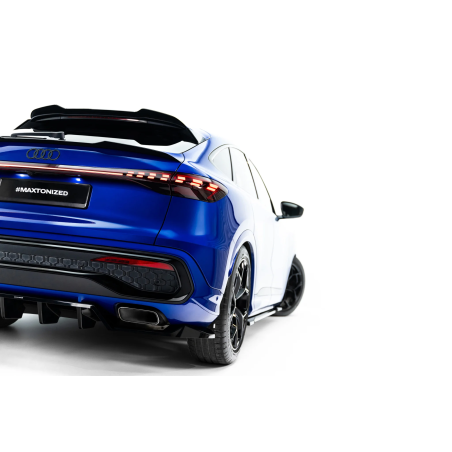Splitter posteriore (con barre verticali) adatto a Audi Q5 S-Line Sportback / SUV Mk3 (Cod. M-AU-Q5-