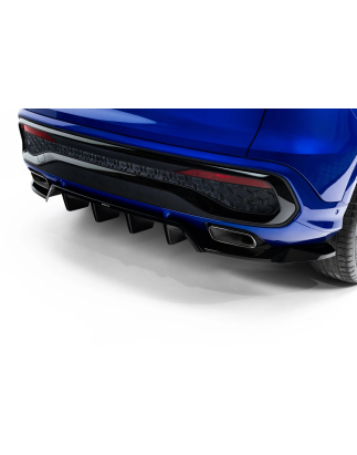 Splitter posteriore (con barre verticali) adatto a Audi Q5 S-Line Sportback / SUV Mk3 (Cod. M-AU-Q5-