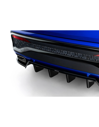 Splitter posteriore (con barre verticali) adatto a Audi Q5 S-Line Sportback / SUV Mk3 (Cod. M-AU-Q5-
