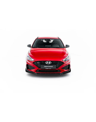 Splitter anteriore V.1 + Flaps adatto a Hyundai I30 N-Line Wagon Mk3 Facelift (Cod. M-HY-I30-3F-N-FD