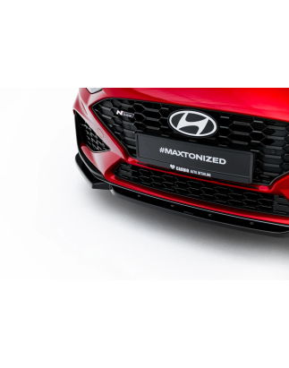 Splitter anteriore V.1 + Flaps adatto a Hyundai I30 N-Line Wagon Mk3 Facelift (Cod. M-HY-I30-3F-N-FD