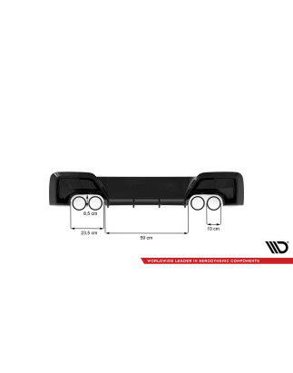 Sottoparaurti posteriore V.2  BMW M135i F20 (Cod. M-BM-1-F20-M-RS1GOO__OO)