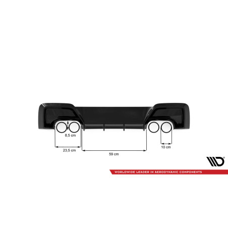 Sottoparaurti posteriore V.2  BMW M135i F20 (Cod. M-BM-1-F20-M-RS1GOO__OO)