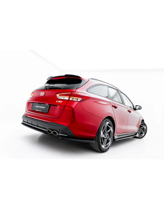 Splitters laterali posteriori V.1 adatto a Hyundai I30 N-Line Wagon Mk3 Facelift (Cod. M-HY-I30-3F-N