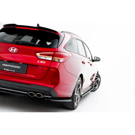 Splitters laterali posteriori V.1 adatto a Hyundai I30 N-Line Wagon Mk3 Facelift (Cod. M-HY-I30-3F-N