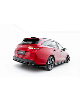 Splitters laterali posteriori V.2 adatto a Hyundai I30 N-Line Wagon Mk3 Facelift (Cod. M-HY-I30-3F-N
