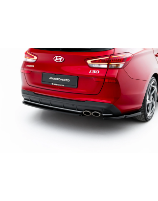 Splitters laterali posteriori V.2 adatto a Hyundai I30 N-Line Wagon Mk3 Facelift (Cod. M-HY-I30-3F-N