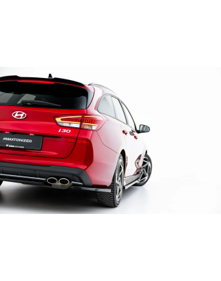 Splitters laterali posteriori V.2 adatto a Hyundai I30 N-Line Wagon Mk3 Facelift (Cod. M-HY-I30-3F-N