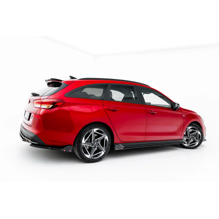 Diffusori minigonneV.3 + Flaps adatto a Hyundai I30 N-Line Wagon Mk3 Facelift (Cod. M-HY-I30-3-N-SD5