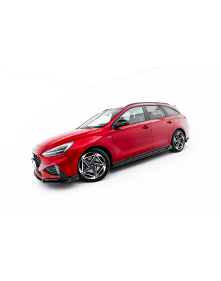Splitters set V.1 adatto a Hyundai I30 N-Line Wagon Mk3 Facelift (Cod. M-HY-I30-3F-NLINE-W-SET1)