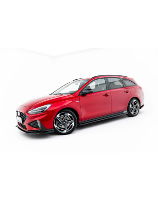 Splitters set V.2 adatto a Hyundai I30 N-Line Wagon Mk3 Facelift (Cod. M-HY-I30-3F-NLINE-W-SET2)