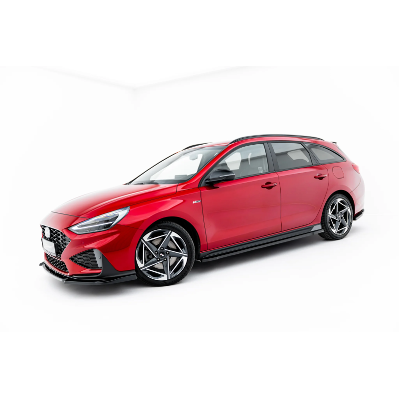 Splitters set V.2 adatto a Hyundai I30 N-Line Wagon Mk3 Facelift (Cod. M-HY-I30-3F-NLINE-W-SET2)