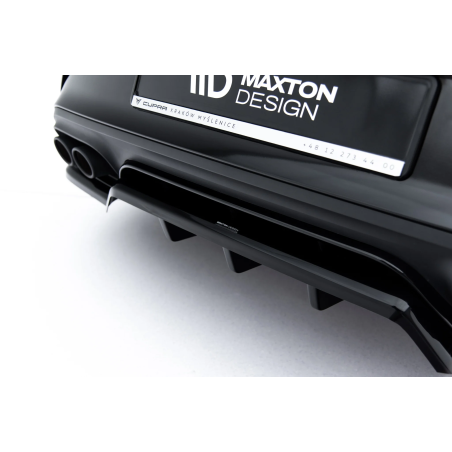 Splitter posteriore (con barre verticali) V.2 adatto a Cupra Leon Hatchback Mk1 Facelift (Cod. M-CU-