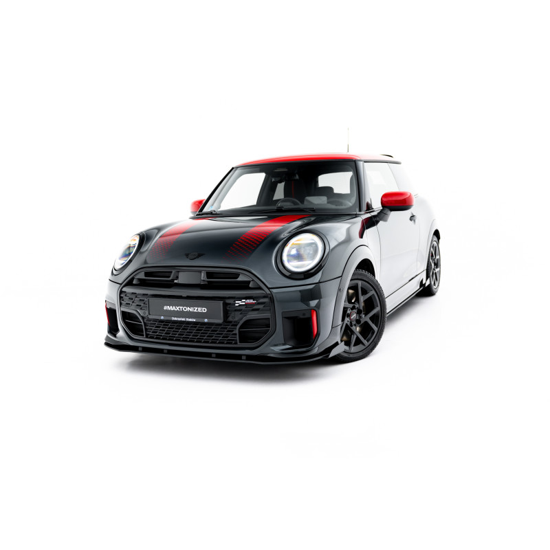 Splitter anteriore Street Pro + Flaps adatto a Mini Cooper John Cooper Works F65 (Cod. M-MC466JCW3DC