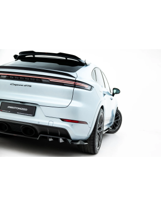 Splitter posteriore (con barre verticali) adatto a Porsche Cayenne GTS / Turbo Sport Pack / Turbo E-