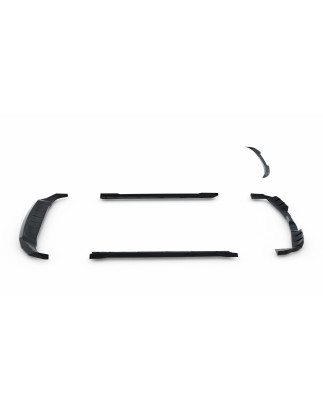 Splitters set adatto a Porsche Cayenne GTS / Turbo Sport Pack / Turbo E-Hybrid GT Pack Coupe Mk3 Fac