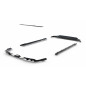 Splitters set adatto a Porsche Cayenne GTS / Turbo Sport Pack / Turbo E-Hybrid GT Pack Coupe Mk3 Fac