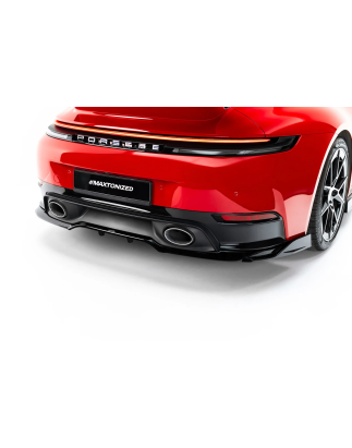 Splitter posteriore (con barre verticali) adatto a Porsche 911 Carrera Aero 992 Facelift (Cod. M-PO-